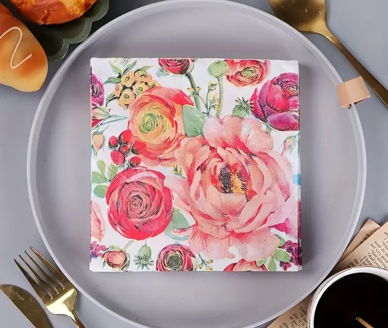 Patterned Paper Napkins Add a Pop of Style to Your Table